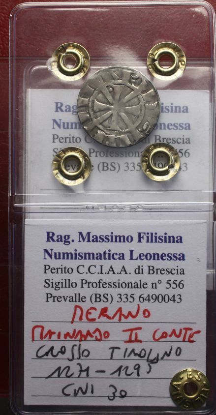 NL* MERANO Conte MAINARDO II GROSSO Tirolino 1271/1295 Perizia Filisina Massimo