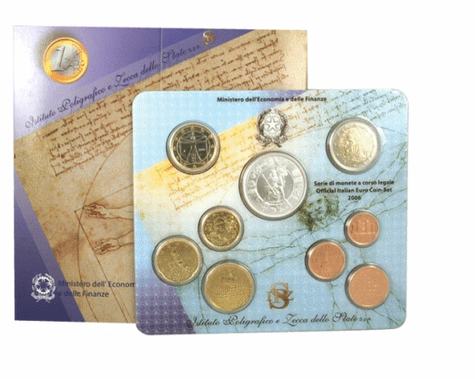 NL* ITALIA Divisionale 2006 9 valori 5 EURO Argento ANN REPUBBLICA FDC set Zecca