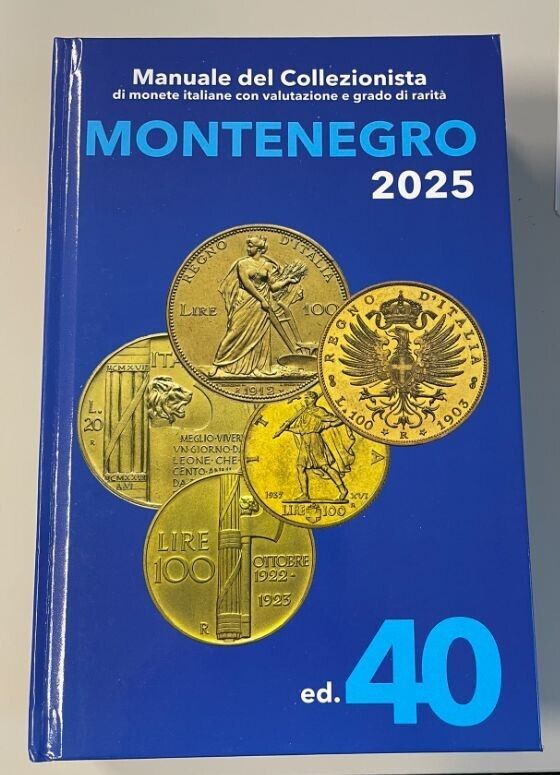 NL* Catalogo MONTENEGRO 2025 40^ Edizione Manuale di Monete da Collezione Nuovo