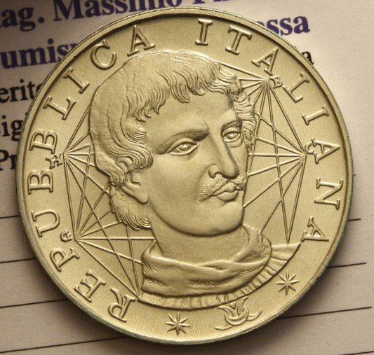 NL* ITALIA 1000 Lire Argento 2000 GIORDANO BRUNO FDC Fior di Conio