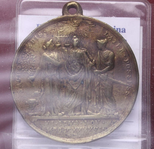 NL* ROMA PAPA PIO IX Medaglia BRONZO 1846 ANNO I come da foto