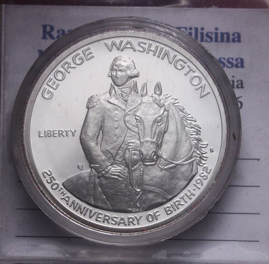 NL*USA Stati Uniti d'America 1/2 MEZZO DOLLARO ARGENTO 1982  G. WASHINGTON Proof