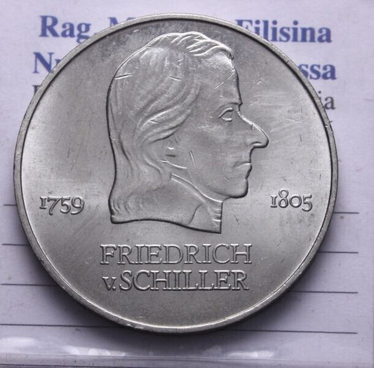 NL* D.D.R.  EST GERMANY 20 DM  1972 FRIEDRICH VON SCHILLER