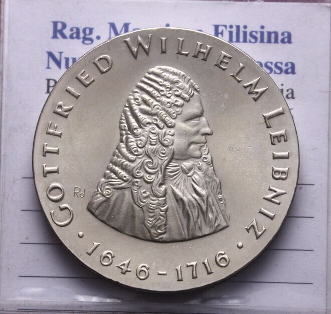 NL* D.D.R.  EST GERMANY 20 DM SILVER 1966 G. W. LEIBNIZ FDC - Unc