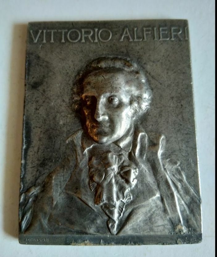 NL* ASTI Medaglia Placchetta 1903 Centenario della Morte VITTORIO ALFIERI