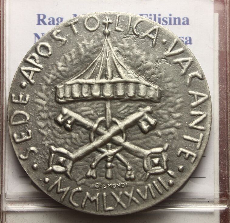 NL* CITTA' DEL VATICANO SEDE VACANTE Medaglia ARGENTO 1978 Cardinal VILLOT