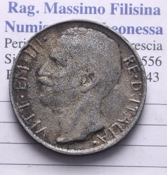 NL* VEIII 10 LIRE BIGA 1927 FALSO D'EPOCA grammi 6,90 molto interessante