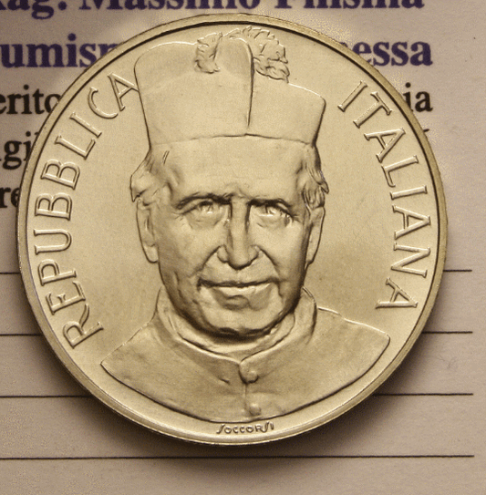 NL* ITALIA 500 Lire Argento 1988 SAN GIOVANNI BOSCO FDC Fior di Conio